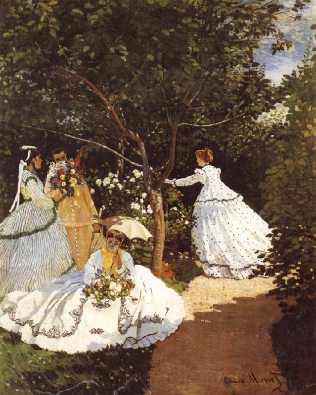 Claude Monet Femmes au jardin Women in the Garden Frauen im Gaten Spain oil painting art